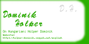 dominik holper business card